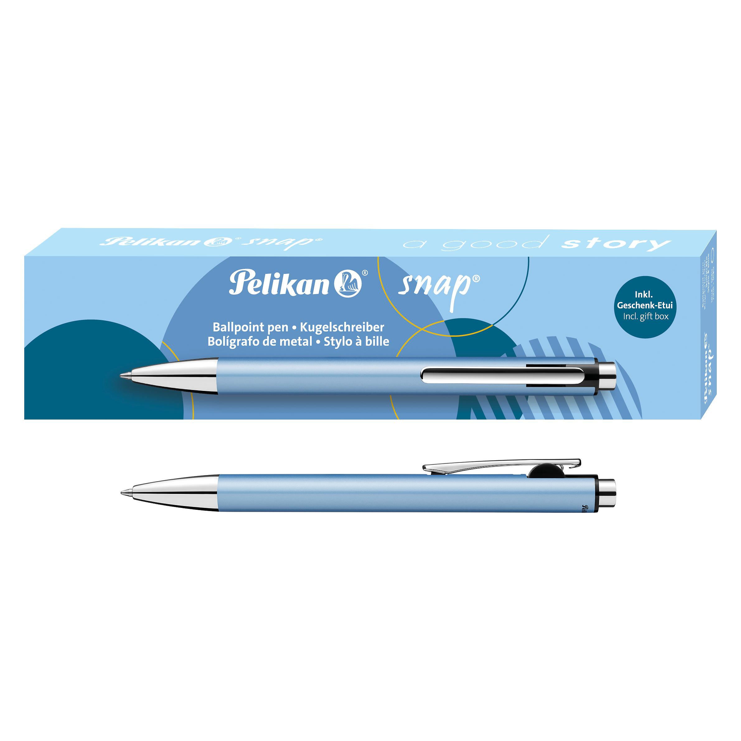 Pelikan Stylo-bille Snap Métallique Bleu givré, étui en carton (1x) (400208069)