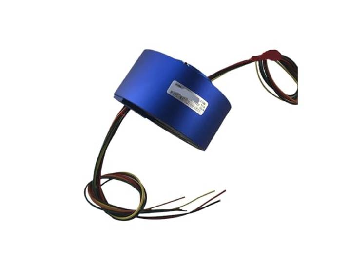 MST025 Aluminium Schleifring Drehbarer Esstisch Kollektorring 10A 220V Aluminium Schleifring 2/6/12 Kanäle Loch 25.4mm Durchmesser 86mm 10A 220V Geschwindigkeit 200rpm Goldkontakt(6 CHANNELS)