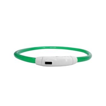 nobleza LED-Hundehalsband – Wiederaufladbar, Zuschneidbar & 3 Leuchtmodi für mehr Sicherheit grün