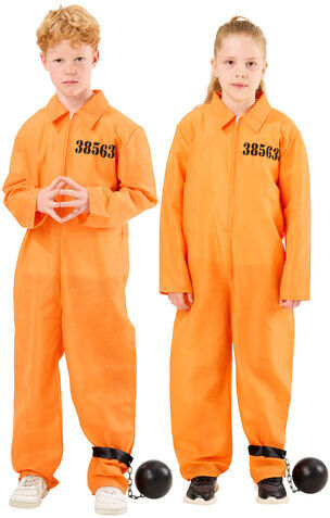 Kinder-Overall "Häftling", orange