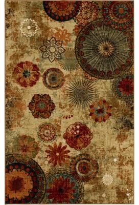 Porch & Den Bexley Floral Medallion Area Rug