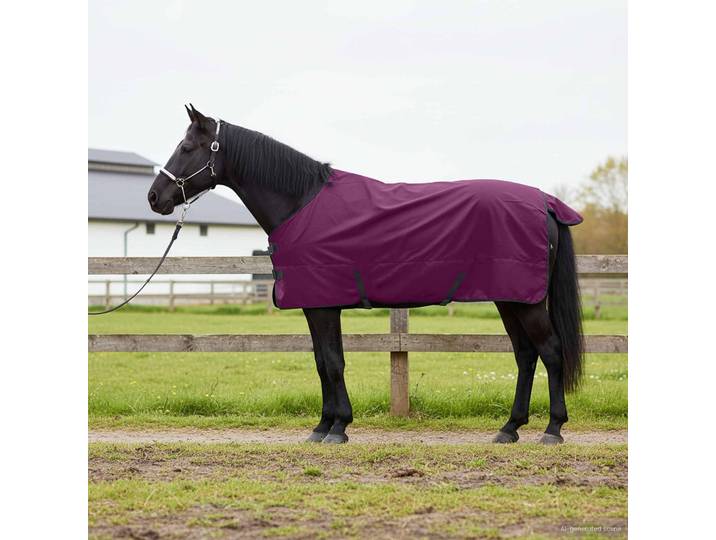 vidaXL Pferdedecke Voll lila 135 cm Polyester