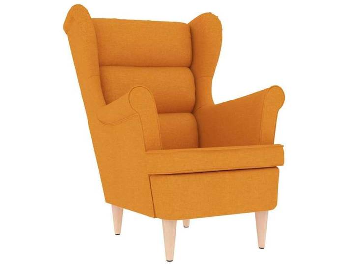 SARA@Fauteuil jaune foncé 74x84x100 cm tissu - Fauteuil mixe 1 personne HO70671