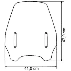 MRA, Motorrad Zubehör, Windschild, Highwayshield, farblos, mit ABE - Aprilia Shiver, Ducati Monster, Cagiva Raptor...