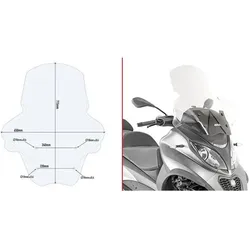 Givi, Motorrad Zubehör, Piaggio MP 350-500 Sport/Business (2018 à 2019)