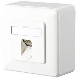 METZ CONNECT Anschlussdose Cat 6 E-DAT C6 8(8) AP LSA reinweiß