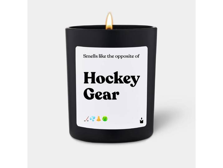 Duftkerze Woody Smells like the opposite of Hockey Gear