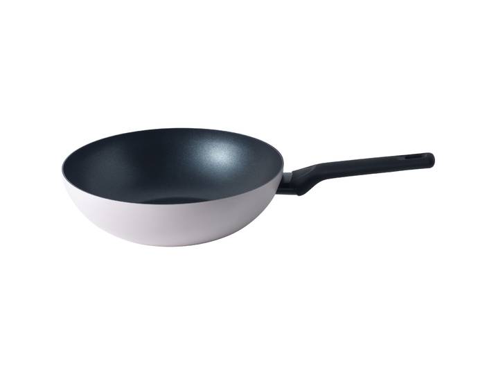 Wok Asia weiss Aluminium D 28 cm Induktionsherd