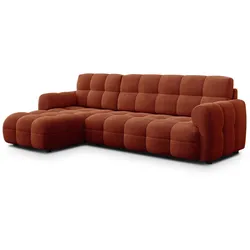 ECKSOFA MELLOW 4-Sitzer, dunkelorange