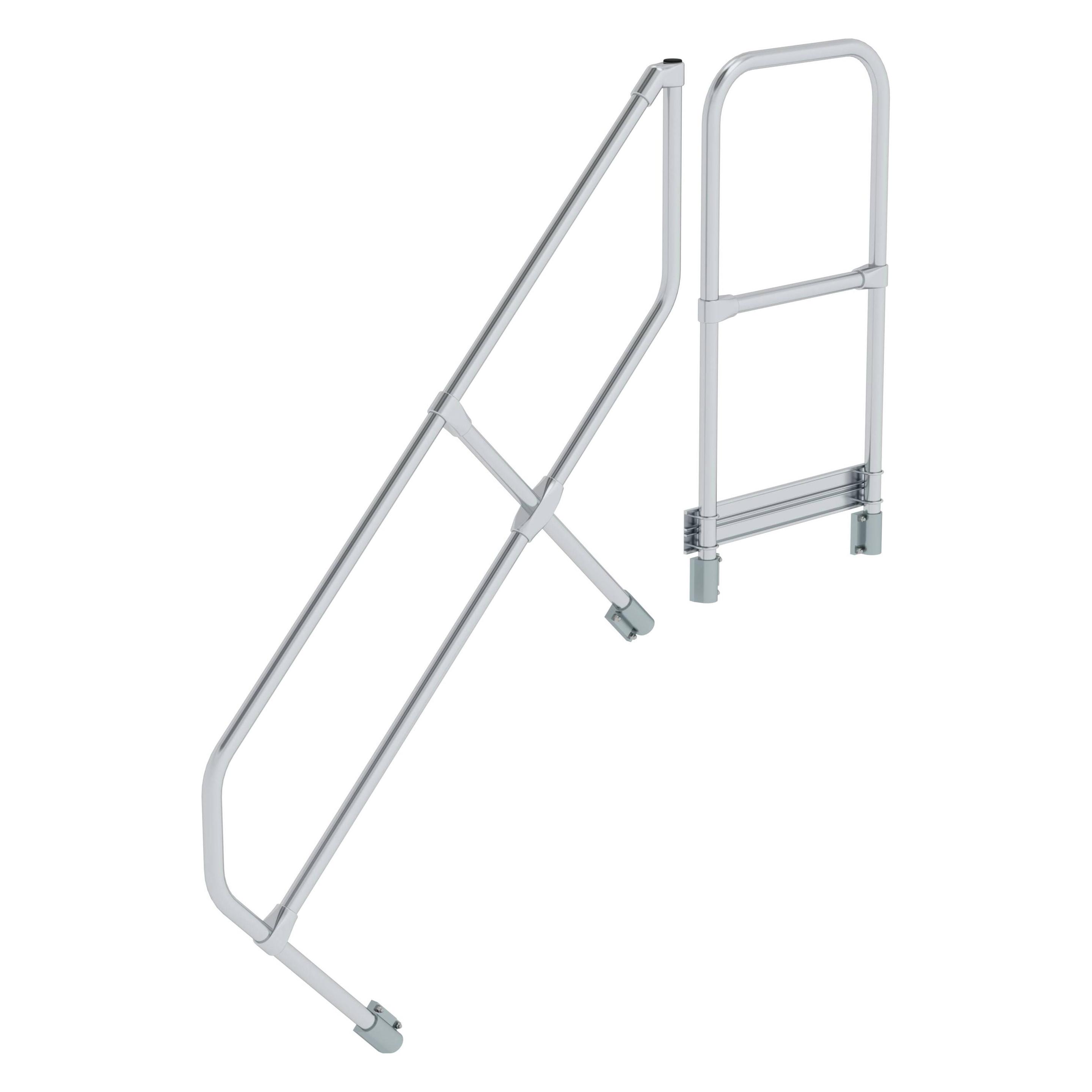 Munk Zweiter Handlauf für Treppe mit Plattform 45° 5 Stufen (600505)