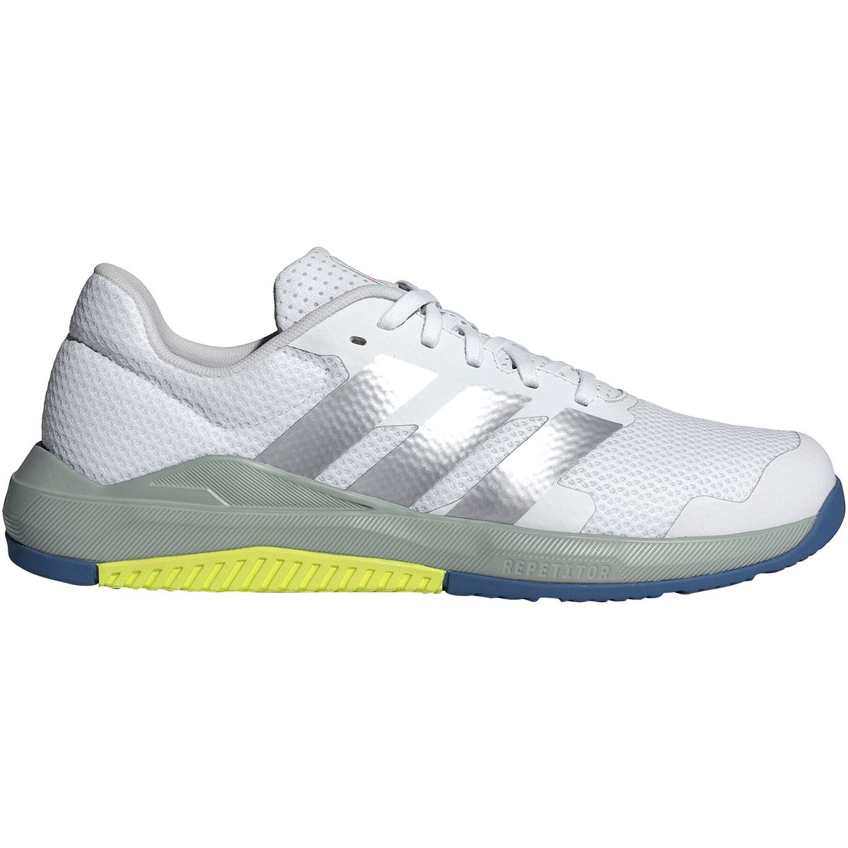 adidas Dropset Base Training Shoes ftwr white-matte silver-wonder sage (01F7) 10.5 JQ1452-01F7-670