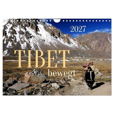 Tibet bewegt (Wandkalender 2027 DIN A4 quer), CALVENDO Monatskalender