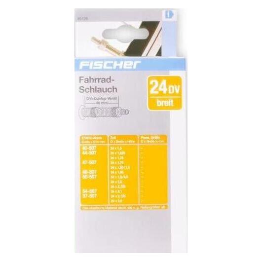 Fischer Fahrrad-Schlauch (Dunlop (DV), 24", 35 mm) (85126)
