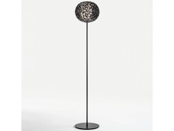 Design vloerlamp Planet, dimbaar, alu / grijs / zink, Woon-/ Eetkamer, Kunststof, Design, vloerlamp