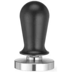 Hendi Kaffee Tamper mit Feder, Zubehör Kaffeemaschinen, Schwarz