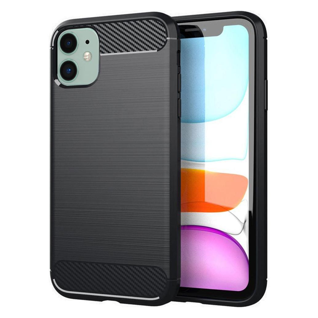 Techsuit - Carbon Silicone - iPhone 11 - Black (Apple iPhone 11) (56336876)