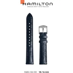 Hamilton - Boulton Band-set Leder-blau-18/16 H690.134.103 - blau