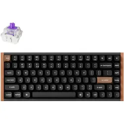 Keychron K2 HE-F1 Special Edition (K2H-F1) (US, Kabelgebunden, Kabellos), Tastatur, Braun, Schwarz