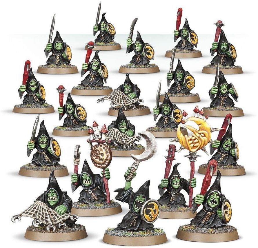 Warhammer Age of Sigmar Gloomspite Gitz Moonclan Stabbas - 20 Citadel Miniature