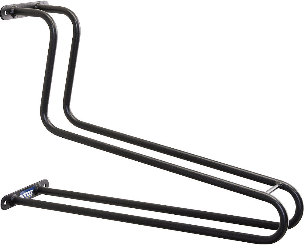 Vertikaler Wandfahrradhalter, Länge 60 mm, schwarz Mottez