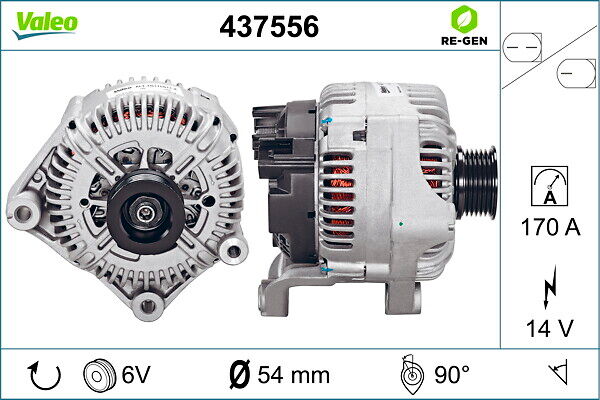 Valeo Generator Remanufactured Premium 437556 Für Bmw