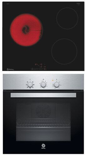 Balay Conjunto de horno multifunción + Placa vitrocerámica - 3HV833XP.