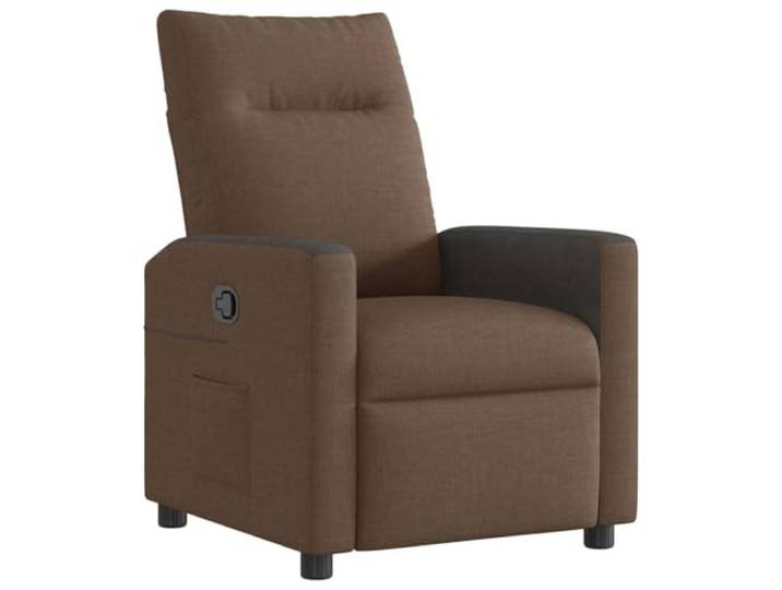 GHVBNMF Relaxsessel Verstellbar, TV-Sessel mit Liegefunktion Braun Gemütlicher Polstersessel für Wohnzimmer & Schlafzimmer: Ergonomischer Liegesessel mit dichter Polsterung & Seitentasche.