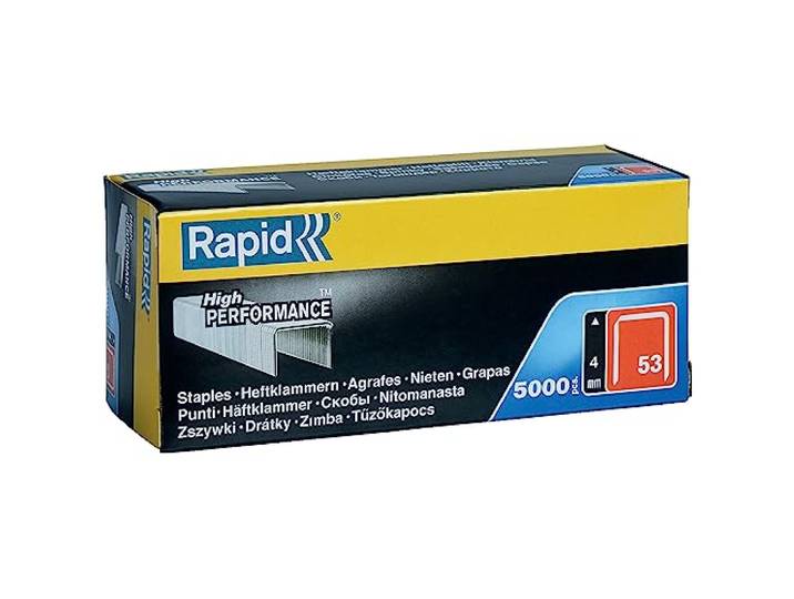 Rapid tackernieten No. 53, 4 mm, 2.500 stuks fijndraadnieten