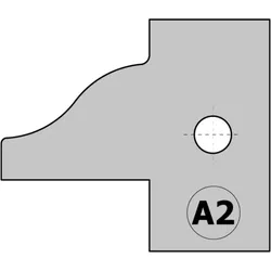 CMT HW Messer (Paar) A2 25x29,8x2mm für 694.015 Profil- und Konterprofilmesserkopf - C695.015.A2