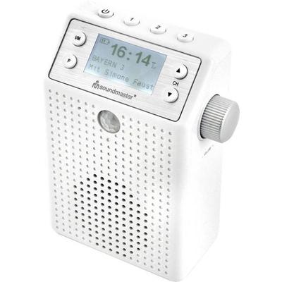 Soundmaster DAB60WE Steckdosenradio DAB+, UKW Bluetooth®, USB Freisprechfunktion, Inkl. Mikrofon, spritzwassergeschützt -