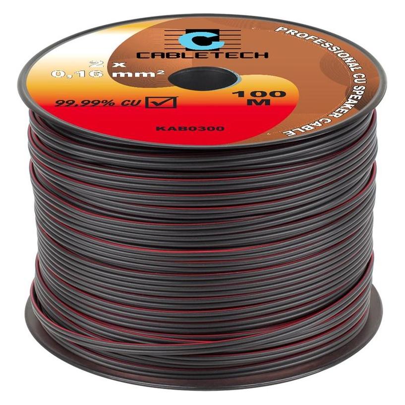 Cabletech Lautsprecherkabel 0,16 mm 100 m (100 m) (KAB0300)
