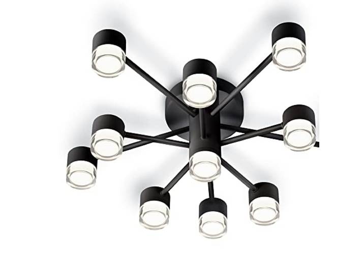 Helestra Kala Deckenleuchte LED, schwarz matt - ø60 cm