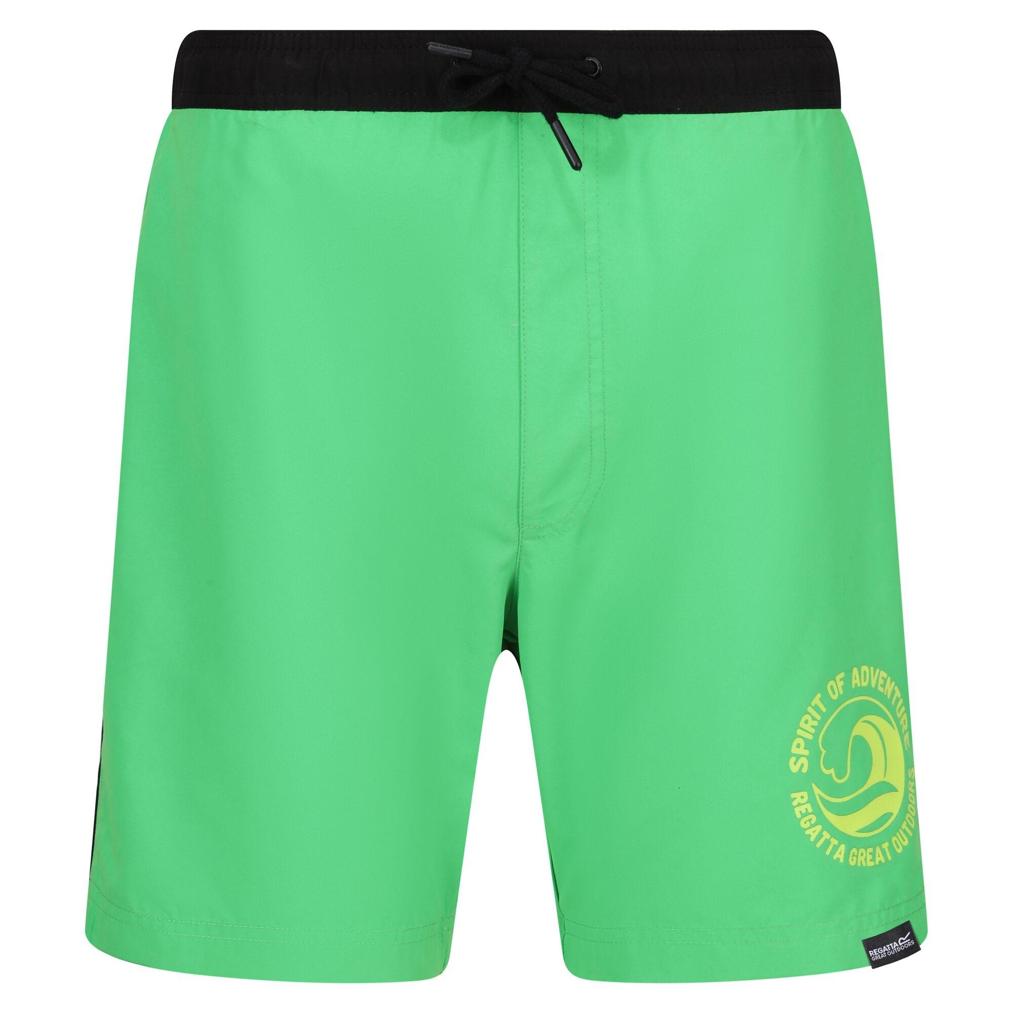 Regatta Heren Bentham Zwemshort (Fairway Groen/Zwart)