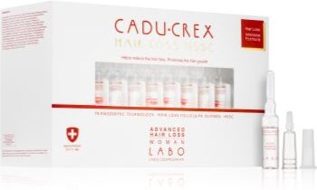CADU-CREX Hair Loss HSSC Advanced Hair Loss tratamento capilar para mulheres contra a queda de cabelo em estado avançado 40x3.5 ml. Hair Loss HSSC Advanced Hair Loss