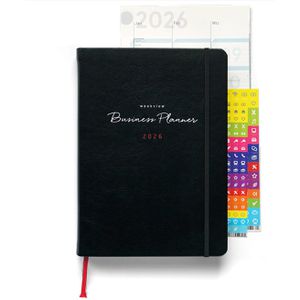 weekview Buchkalender Business Planner, Jahr 2026, A5, Wochenplaner, 1 Woche = 2 Seiten