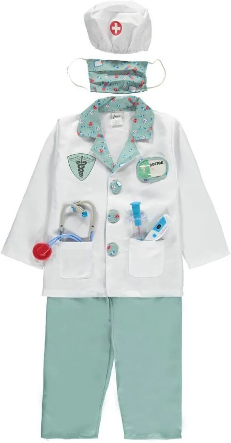 Great Pretenders Costume de docteur avec ses accessoires Vert 5/6 ans