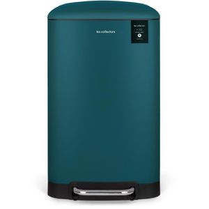 Les-Collectors Mülleimer N716, petrolblau, aus Edelstahl, 30 Liter