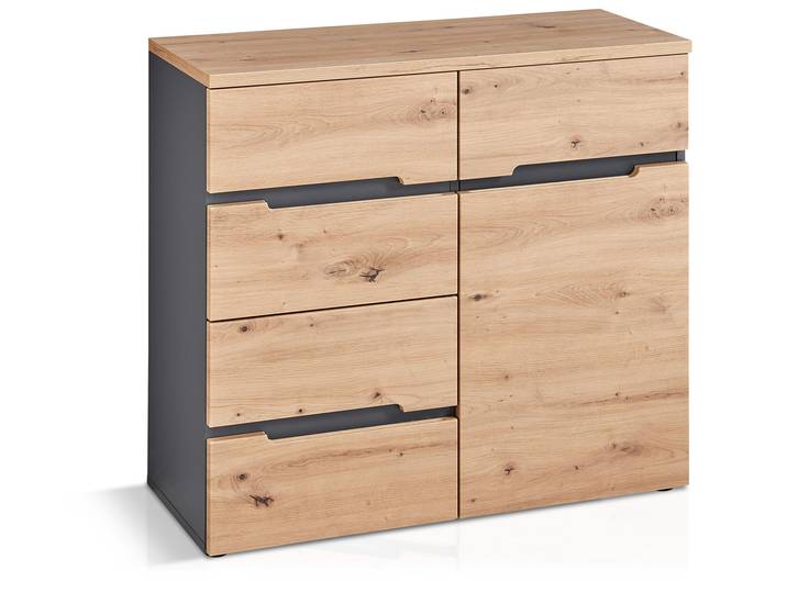 MAILAND Kommode 3, Material MDF, Artisan eichefarbig