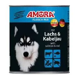 AMORA Dog Pur Lachs & Kabeljau | 6x 400g
