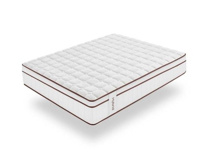 Moonia Matelas Ressorts Ensachés Hybrid Blanc 25 cm 135X200 cm Fermeté élevée