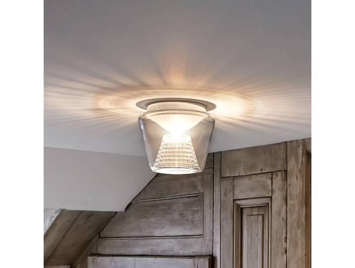 Serien Lighting Designer Deckenleuchte Annex M, dimmbar, klar / transparent, für Wohn- / Esszimmer, Glas, Design