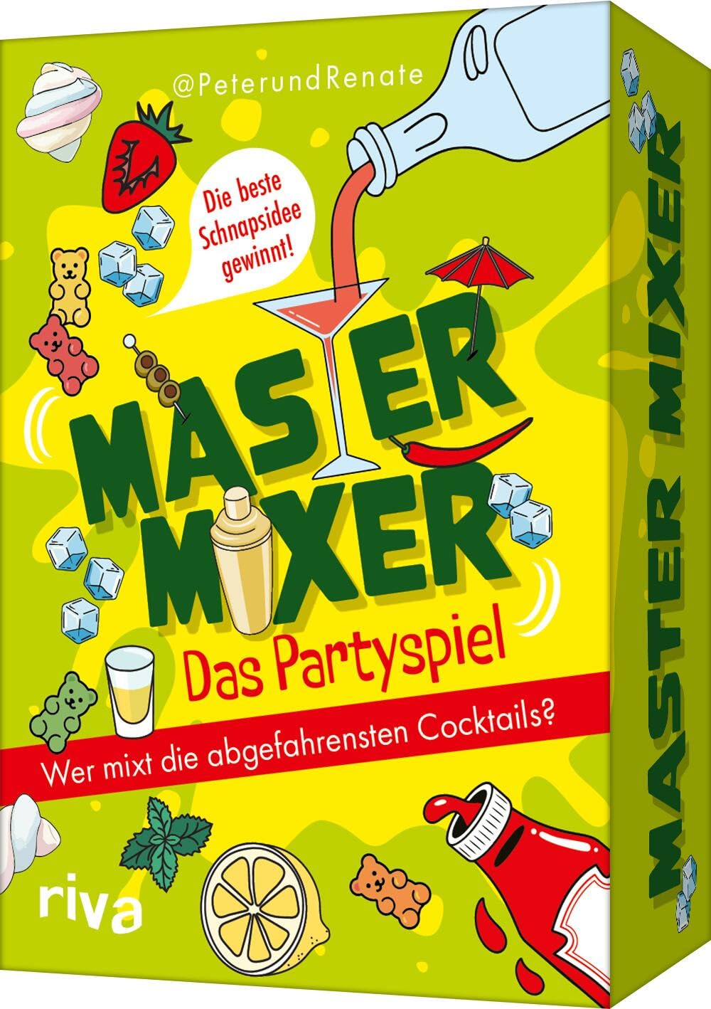 Master Mixer – Das Partyspiel: Wer mixt die abgefahrensten Cocktails? - Die beste Schnapsidee gewinnt Kreativer Spielspaß mit und ohne Alkohol. Das ... Freunde, Geburtstage, JGAs und Spieleabende - Preis vom 07.10.2026 11:45:10 h