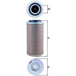 Luftfilter MAHLE LX 272 für VW 181 Transporter T3