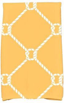 E by Design 18 x 30-inch Ahoy! Geometric Print Hand Towel