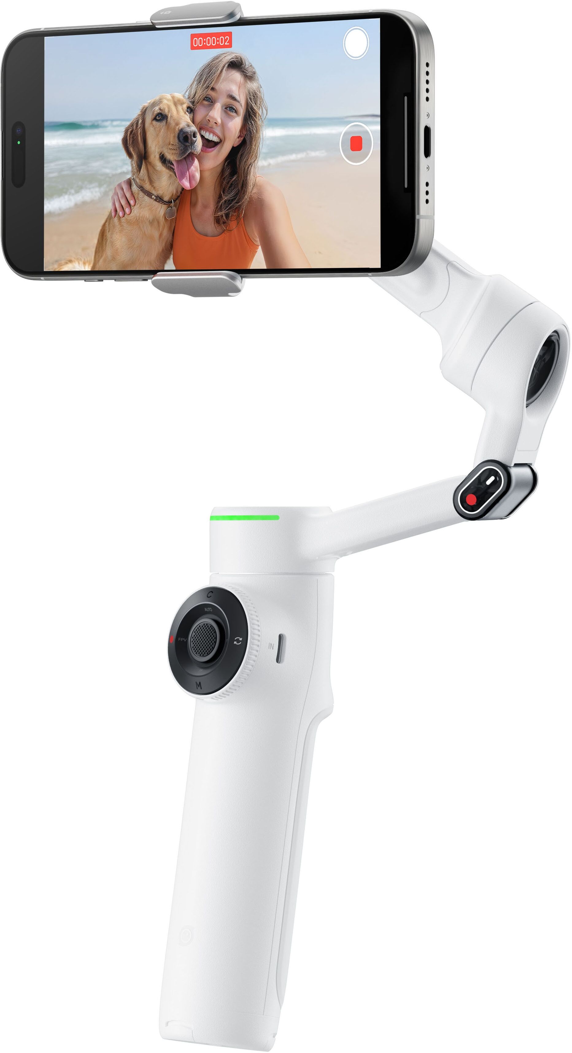 INSTA360 Gimbal "Flow 2 Pro Standard Bundle", weiß (summit weiß), B:12,11cm H:28,21cm T:0,54cm, Gimbals, Gimbal