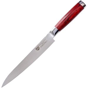Gräwe Filetiermesser Pakkawood 074.55, für Fleisch & Fisch, 21 cm Damaststahlklinge, flexibel, mit Pakkaholzgriff