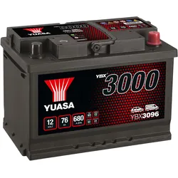 Yuasa YBX3096 12V 76Ah 680A SMF Autobatterie