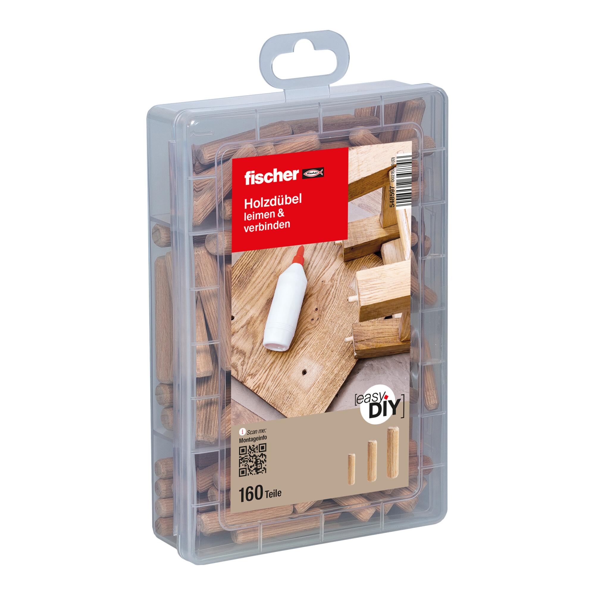 fischer Holzdübel easyDIY Box (160 Teile) (548597)