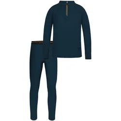 Normani, Unisex, Funktionsunterhose, Merino Oberteil „Nyapari“ und Merino Hose „Mackay“ - 9547 (122, 128), Blau