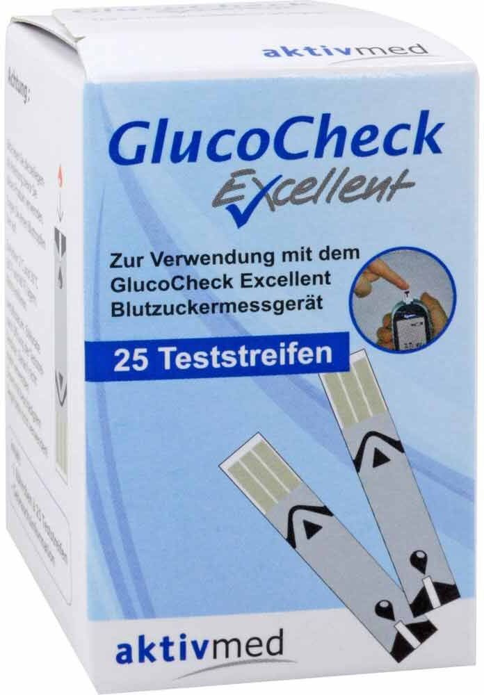 aktivmed Gluco Check Excellent Teststreifen 25stk